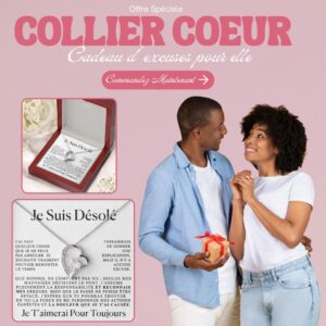 Cadeau d'excuses pour elle - Collier coeur
